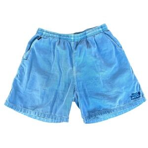 Crazy Shirts Blue Hawaii Drawstring Shorts Mens XL Blue Coastal Beach Vacation
